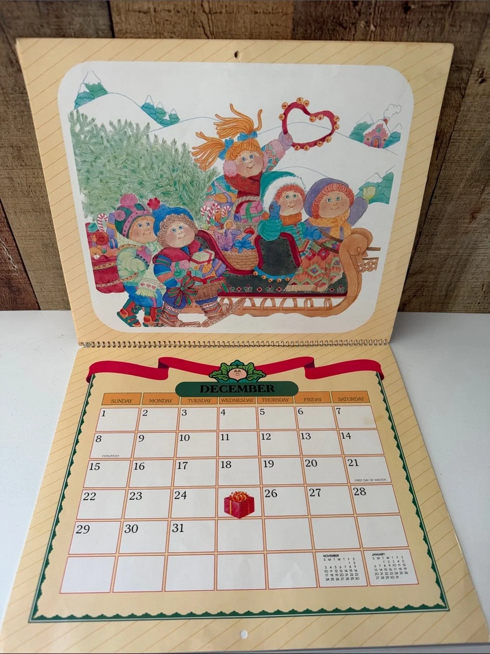 Vintage 1985 Cabbage Patch Kids 12-Month Calendar